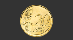 20 euro cent coin